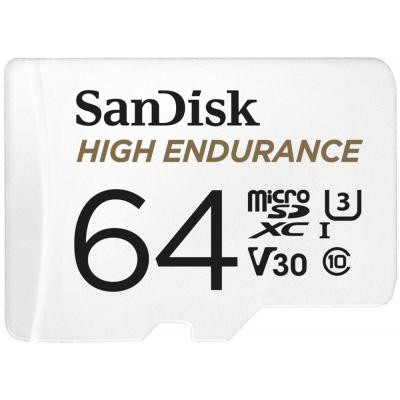 Карта пам&#039;яті SanDisk 64GB microSDXC class 10 UHS-I U3 V30 High Endurance (SDSQQNR-064G-GN6IA)