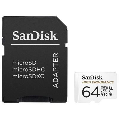 Карта пам&#039;яті SanDisk 64GB microSDXC class 10 UHS-I U3 V30 High Endurance (SDSQQNR-064G-GN6IA)