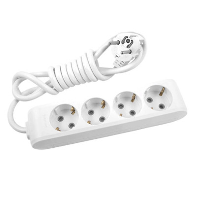 Мережевий подовжувач Panasonic X-tendia із заземленням 4 розетки, 5м (WLTB04452GR-UA)