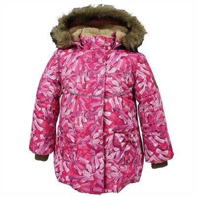 Куртка дитяча Huppa OLIVIA 17890030 фуксія з принтом 86 (4741468578484)