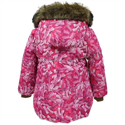 Куртка дитяча Huppa OLIVIA 17890030 фуксія з принтом 86 (4741468578484)