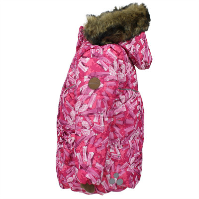 Куртка дитяча Huppa OLIVIA 17890030 фуксія з принтом 86 (4741468578484)