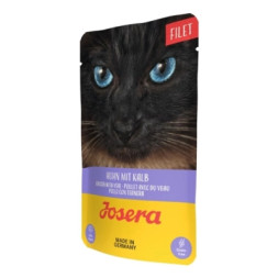 Вологий корм для кішок Josera Filet Huhn mit Kalb філе курки з телятиною 70 g (4032254750277)