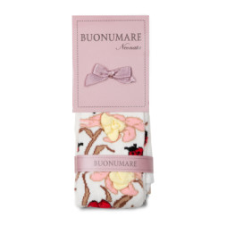 Колготки дитячі BNM з квітами (M0C0303-0409-0G-cream)