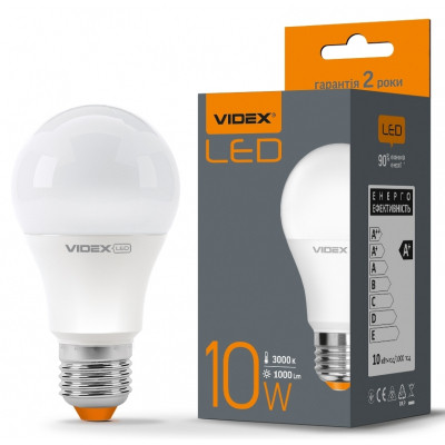 Лампочка Videx LED A60e 10W E27 3000K (VL-A60e-10273)