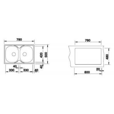 Мийка кухонна Blanco 513459 TIPO 8 COMPACT