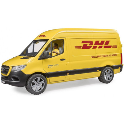 Спецтехніка Bruder автомобіль MB Sprinter кур&#039;єр DHL з фігуркою (02671)