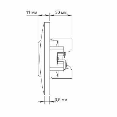 Розетка Videx BINERA 2ая (VF-BNSK2-W)