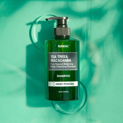 Шампунь Kundal Tea Tree &amp; Macadamia Deep Cleansing Shampoo Baby Powder 500 мл (8809693252787)