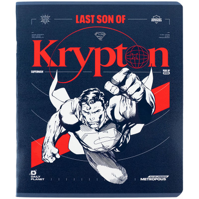 Зошит Kite DC Comics 48 аркушів, клітинка (DC24-259)