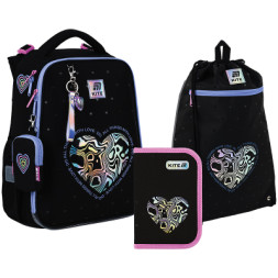Шкільний набір Kite 531 Love is (рюкзак + пенал + сумка для взуття) (SET_K25-531M-2)