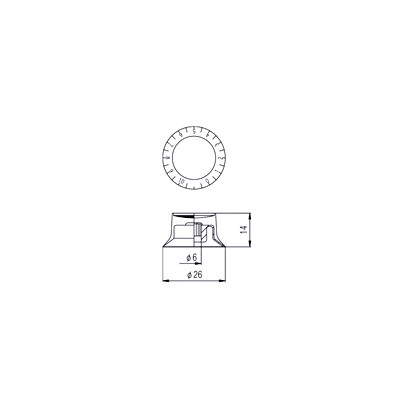 Ручка для потенціометра Paxphil Volume Speed Knob Gold (KSV41 GD)
