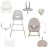 Стілець для годування Lionelo DALIA SET GREY STONE NATURAL (LO-DALIA SET GREY STONE NATURAL)