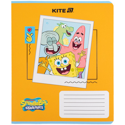 Зошит Kite SpongeBob SquarePants, 12 аркушів, клітинка (SB25-232)