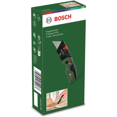 Ніж монтажний Bosch будівельний трапецієподібний, корпус двокомпонентний, 175x40x25мм (1.600.A03.2V7)