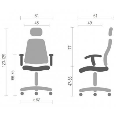 Офісне крісло Аклас Сіона CH SR(L) Чорне (11855)