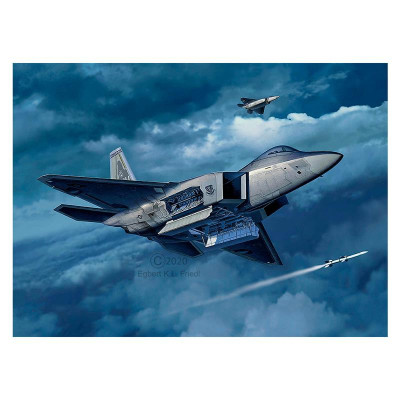 Збірна модель Revell Літак Lockheed Martin F-22A Raptor рівень 4 масштаб 1:72 (RVL-63858)