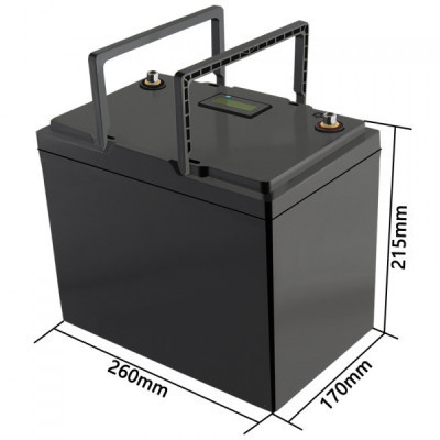 Батарея LiFePo4 Liitokala LiFePO4 12V-100Ah LCD (12V 100Ah LiFePO4 LCD)
