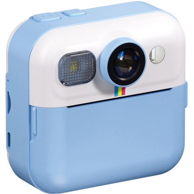 Детский фотоаппарат ColorWay с функцией мгновенной печати (Blue) (CW-PHP01B)