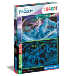 Пазл Clementoni що світиться в темряві Frozen II серія Glowing, 104 елементи (27548)