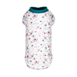 Футболка для тварин Pet Fashion Flora XS біла з квітковим принтом (4823082441495)
