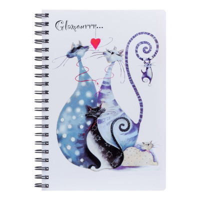 Блокнот Yes А4/120 пл.обл. Glamour cats (681761)