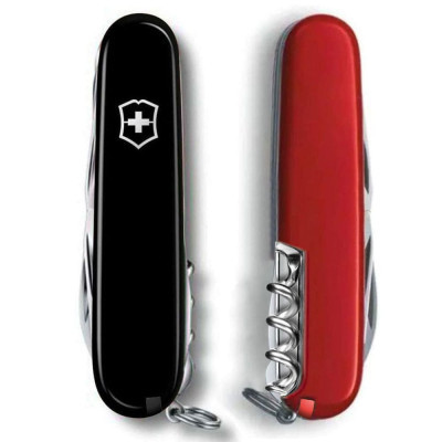 Ніж Victorinox Climber Ukraine Чорно-червоний (1.3703.3.1)