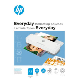 Плівка для ламінування HP Everyday Laminating Pouches, A5, 80 Mic, 154 x 216, 25 pcs (9155) (838141)