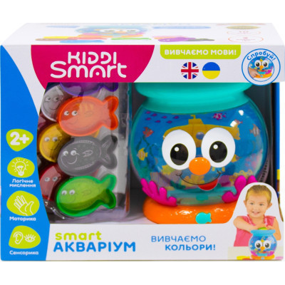 Розвиваюча іграшка Kiddi Smart Інтерактивна навчальна іграшка Smart-Акваріум українська та англійська мова (207659)