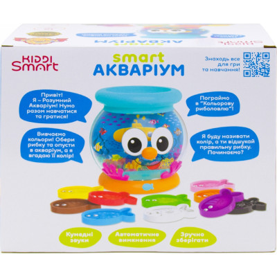Розвиваюча іграшка Kiddi Smart Інтерактивна навчальна іграшка Smart-Акваріум українська та англійська мова (207659)