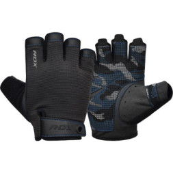 Рукавички для фітнесу RDX T2 Half Blue M (WGA-T2HU-M)