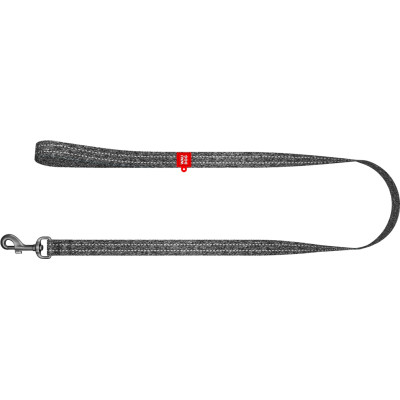 Повідок для собак WAUDOG Re-cotton світловідбивний S Ш 15 мм Д 500 см сірий (401311)