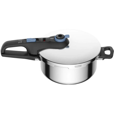 Каструля Tefal Secure Trendy, 4л, (скороварка) з паровим кошиком (P2580402)
