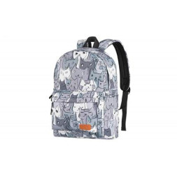 Рюкзак для ноутбука 2E 13&quot; TeensPack Cats, grey (2E-BPT6114GC)