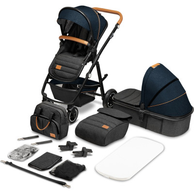 Коляска Lionelo 2 в 1 Amber Blue Navy (LO-AMBER BLUE NAVY (2in1))
