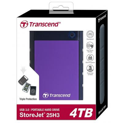 Зовнішній жорсткий диск 2.5&quot; 4TB Transcend (TS4TSJ25H3P)