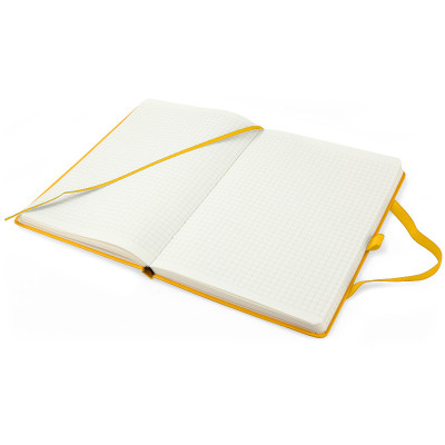 Книга записна Axent Partner, 125x195 мм, 96 аркушів, клітинка, жовта (8201-08-A)