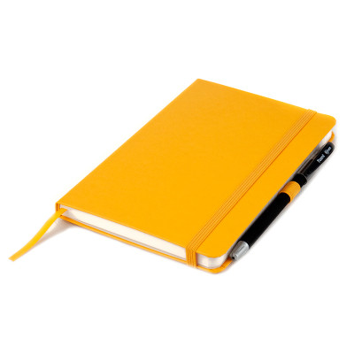 Книга записна Axent Partner, 125x195 мм, 96 аркушів, клітинка, жовта (8201-08-A)