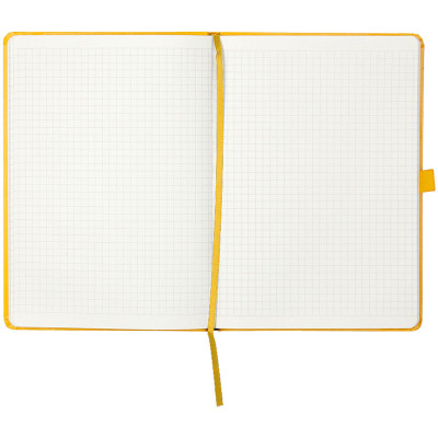 Книга записна Axent Partner, 125x195 мм, 96 аркушів, клітинка, жовта (8201-08-A)
