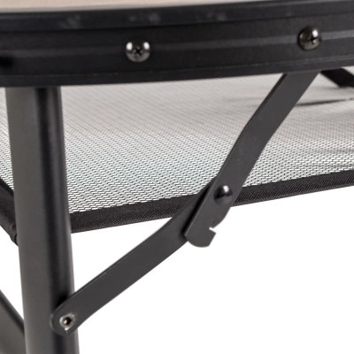 Туристичний стіл Bo-Camp Melrose Oval 120x80 cm Black/Wood look (1404220)