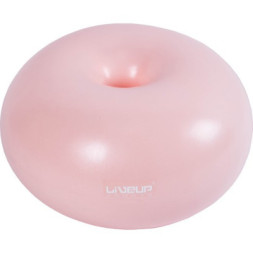 М'яч для фітнесу LiveUp Donut Ball LS3567-p рожевий 45х25см (6951376104165)