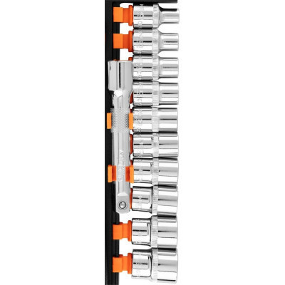 Набір головок Neo Tools 12шт, 1/2&quot;, тріскачка 90 зубців, CrV (10-030N)