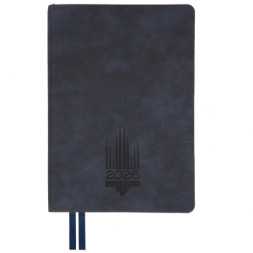 Тижневик Leo planner А5 датований 2026 &quot;Leader&quot;, м‘який, синій, 368 сторінок (252689)