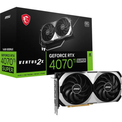 Відеокарта MSI GeForce RTX4070Ti SUPER 16Gb VENTUS 2X OC (RTX 4070 Ti SUPER 16G VENTUS 2X OC)