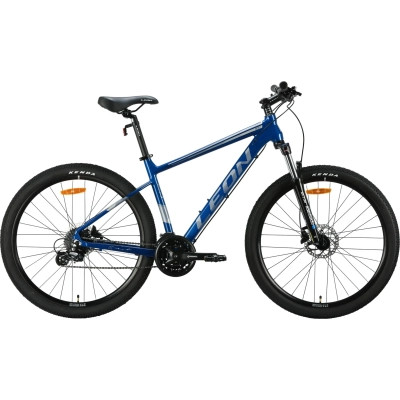 Велосипед Leon 27.5&quot; XC 80 AM DD рама-18&quot; Al синiй з сірим 2024 (OPS-LN-27.5-164)