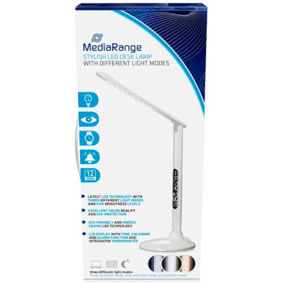 Настільна лампа Mediarange Stylish LED desk lamp with different light modes, white (MROS501)