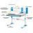 Парта ErgoKids TH-330 Blue (TH-330 W/BL)