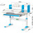 Парта ErgoKids TH-330 Blue (TH-330 W/BL)