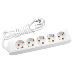 Мережевий подовжувач Panasonic X-tendia із заземленням 5 розеток, 3м (WLTB04532GR-UA)
