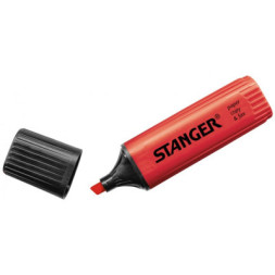Маркер Stanger текстовий, 1-5 мм червоний 10 шт (MARKER-TXT-STFLATR10)